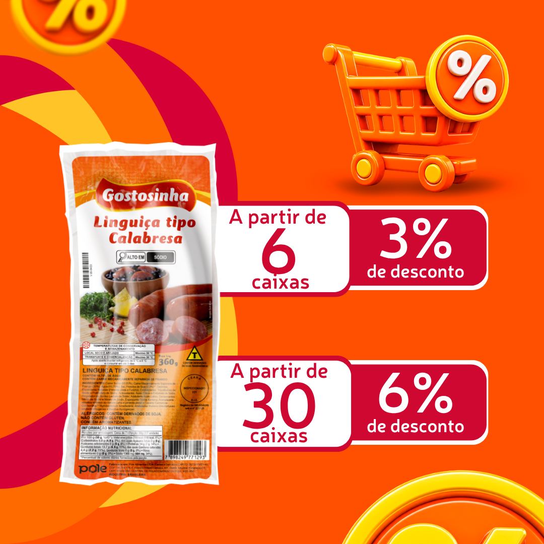 Lingui&ccedil;a Calabresa 360g - Gostosinha